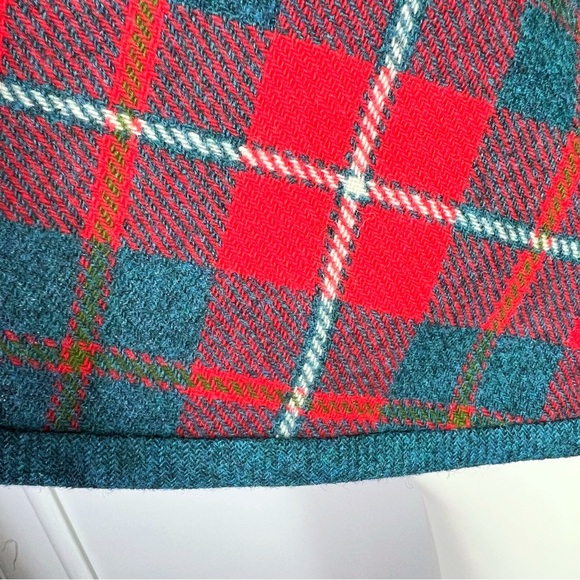 VINTAGE Bobby Brooks button up tartan plaid cape coat - Picture 7 of 10